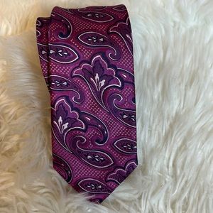 Joesph silk paisley print tie